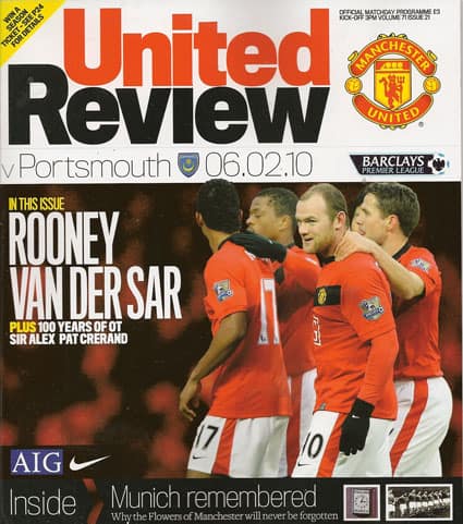 Manchester United FC v Portsmouth FC